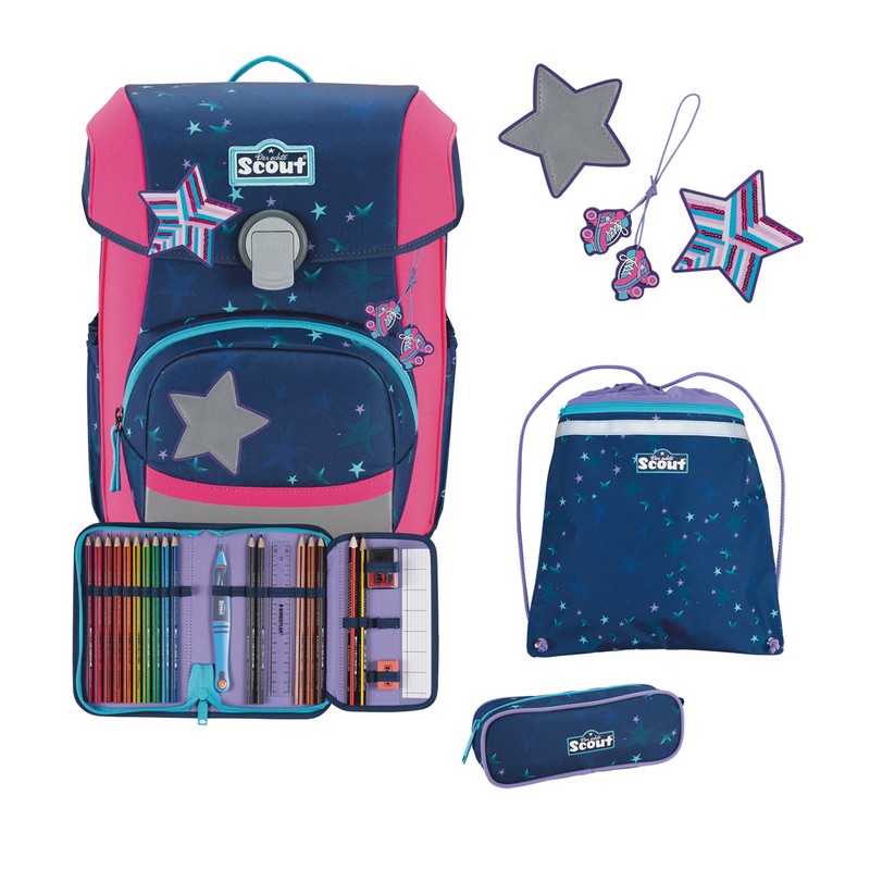 Scout Schulranzen Set Neo DIN Pretty Star 4-tlg. Scout Schulranzen Set Neo DIN Pretty Star 4-tlg. von Scout