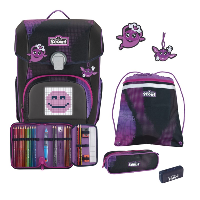Scout Schulranzen Set Neo Exklusiv Movie Star Pink Pixel 5-tlg. Scout Schulranzen Set Neo Exklusiv Movie Star Pink Pixel 5-tlg. von Scout