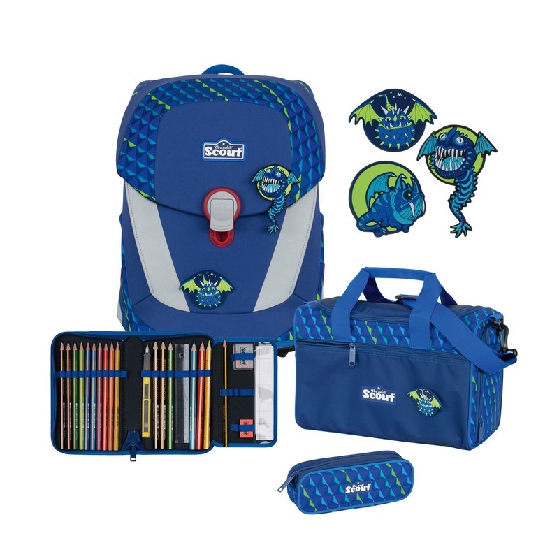 Scout Schulranzen Set Sunny II Flying Monsters 4-tlg. Scout Schulranzen Set Sunny II Flying Monsters 4-tlg. von Scout