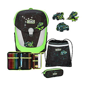 Scout Sunny II LED Dino Hunter Exklusiv Schulranzenset von Scout