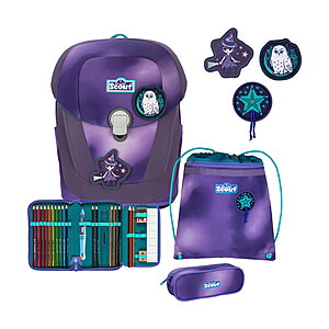 Scout Sunny II Purple Magic Superflash Schulranzenzet von Scout