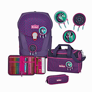 Scout Sunny II Superflash Dreamcatcher 4tlg. Schulranzenset von Scout