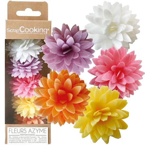 ScrapCooking - 5 Dahlien aus Esspapier - Essbare Blumen Tortendeko - Lebensmitteldeko für Torten, Cupcakes, Gebäck, Geburtstag – Weiß, Gelb, Orange, Rosa, Lila - 2298 ScrapCooking - 5 Dahlien aus Esspapier - Essbare Blumen Tortendeko - Lebensmitteldeko für Torten, Cupcakes, Gebäck, Geburtstag – Weiß, Gelb, Orange, Rosa, Lila - 2298 von ScrapCooking