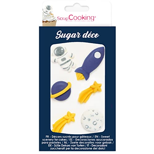 ScrapCooking - Weltraum-Zuckerdekorationen - Essbare Zucker Tortendeko - Deko für Cupcakes, Backwaren, Desserts, Kuchen, Kekse - Geburtstage - Raumschiff Astronaut Stern - 6985 ScrapCooking - Weltraum-Zuckerdekorationen - Essbare Zucker Tortendeko - Deko für Cupcakes, Backwaren, Desserts, Kuchen, Kekse - Geburtstage - Raumschiff Astronaut Stern - 6985 von ScrapCooking