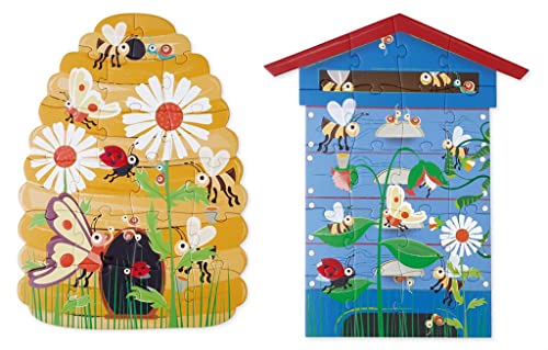 SCRATCH 276181142 Konturpuzzle für Kinder ab 3 Jahren, Shape Puzzle Bienen, beidseitig 2 x 20 Teile SCRATCH 276181142 Konturpuzzle für Kinder ab 3 Jahren, Shape Puzzle Bienen, beidseitig 2 x 20 Teile von Scratch Europe