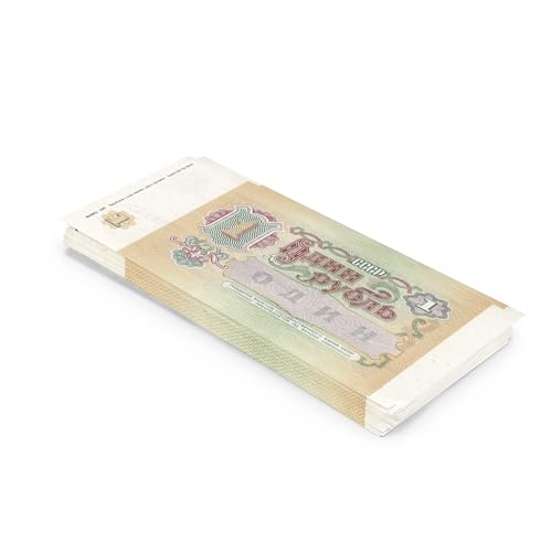 Scratch Cash 100 x 1 Sowjetrubel Geld zum Spielen (Reale Größe) von Scratch Lover