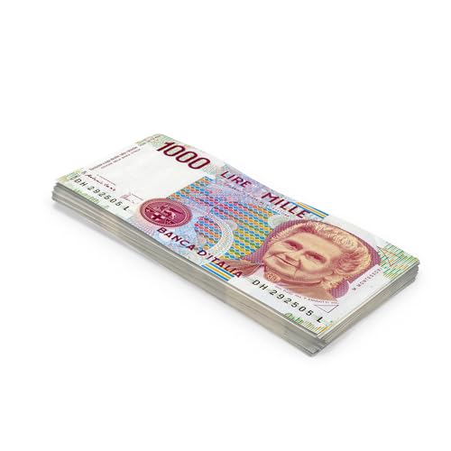 Scratch Cash 100 x ₤ 1.000 Lira Spielgeld (Reale Größe) von Scratch Lover