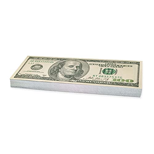 Scratch Cash 100 x $ 100 Dollars Old Style Geld zum Spielen (echte Größe) von Scratch Lover