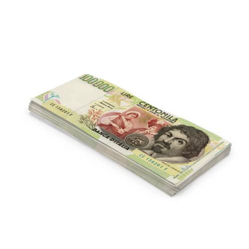 Scratch Cash 100 x ₤ 100.000 Lira Spielgeld (Reale Größe) von Scratch Lover