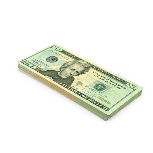 Scratch Cash Dollar 100 x $ 20 Dollar (Reale Größe), Geld zu spielen, Props Money von Scratch Lover