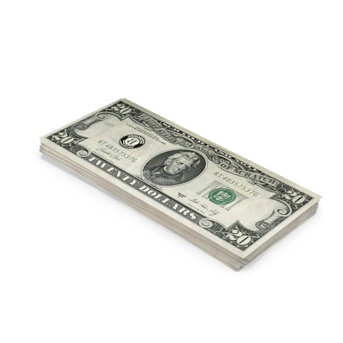 Scratch Cash Dollar Old Style - 100 x $ 20 Dollars (reale Größe), Geld zum Spielen, Props Money von Scratch Lover