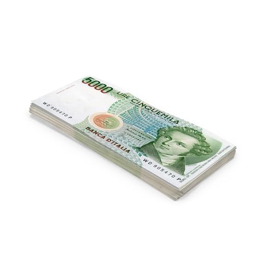 Scratch Cash 100 x ₤ 5.000 Lira Spielgeld (Reale Größe) von Scratch Lover