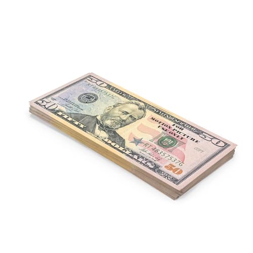 Scratch Cash 100 x $ 50 Dollars (Echte Größe) von Scratch Lover