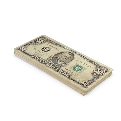 Scratch Cash 100 x $ 50 Dollars Old Style (echte Größe) von Scratch Lover
