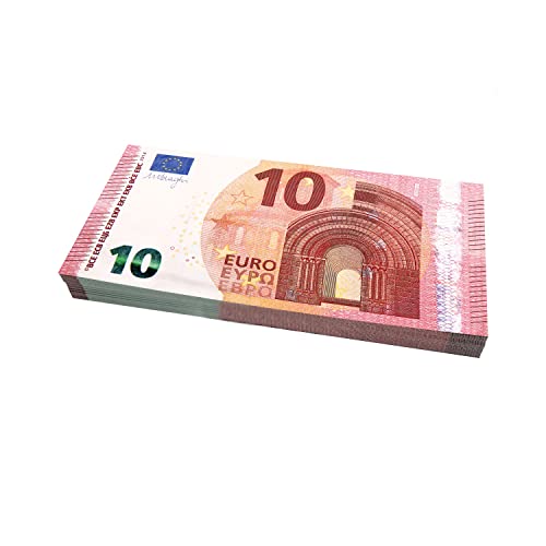 Scratch Cash 100 x € 10 Euro Money to Play (Größe reduziert auf 75% im Vergleich zu echten) von Scratch Lover