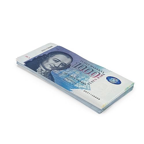 Scratch Cash 100 x mk 1000 Finnische Marken Geld zum Spielen (Tatsächliche Größe) von Scratch Lover
