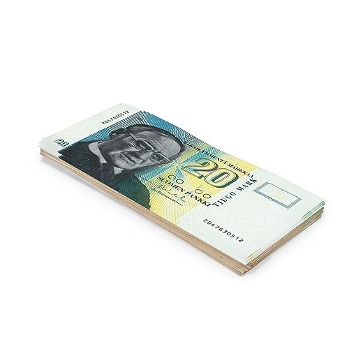 Scratch Cash 100 x mk 20 Finnische Marken Geld zum Spielen (Echte Größe) von Scratch Lover