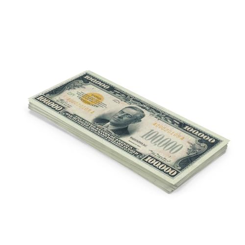 Scratch Lover Cash Dollar Historical - 100 x $ 100.000 Dollar (Reale Größe), Geld zu spielen, Props Money von Scratch Lover