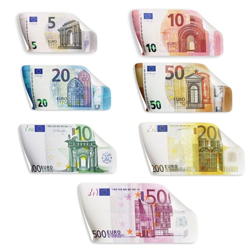 Scratch Lover, Scratch Cash Stickers – 7 Aufkleber zum Aufkleben und Abziehen 1 x 5, 10, 20, 50, 100, 200 und 500 Euro, Geldaufkleber zum Spielen, Banknoten, Dekoration, lustige Scherze Scratch Lover, Scratch Cash Stickers – 7 Aufkleber zum Aufkleben und Abziehen 1 x 5, 10, 20, 50, 100, 200 und 500 Euro, Geldaufkleber zum Spielen, Banknoten, Dekoration, lustige Scherze von Scratch Lover