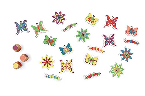 SCRATCH 276182235 Lernspiel, Würfelsuchspiel für Kinder ab 3 Jahren, Motiv: Schmetterling, bunt, Small von Scratch Europe