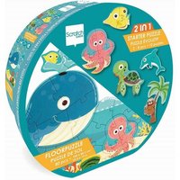 2in1 Bodenpuzzle Ozean von Scratch