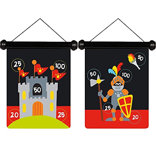 SCRATCH 6182012 6182012-Dartspiel für Kinder, Ritter, klein, magnetisch, 30 x 24 cm von Scratch Europe