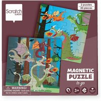 Scratch - Reise-Magnetpuzzle Drachen 20 Teile von Scratch