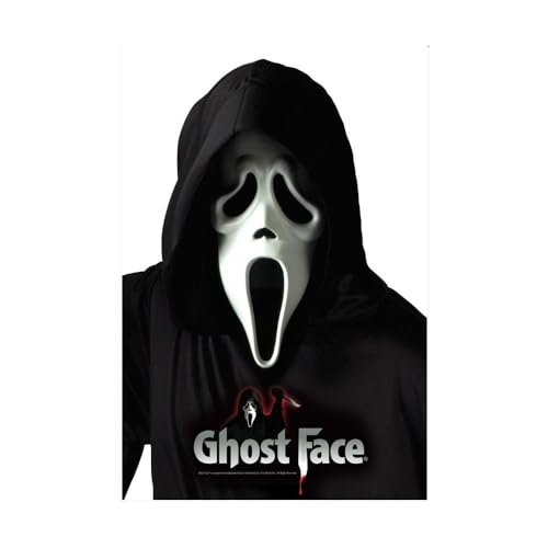 Scream Offiziell lizenzierte Ghost Face Maske - Horror - COSTUME_MASK - Kunststoff - 1 Stück - Gesichtsmaske - Maske - Costumemask - Erwachsene - Unisex-Erwachsene, Unisex-Jugendliche (14+) - unisex von Scream