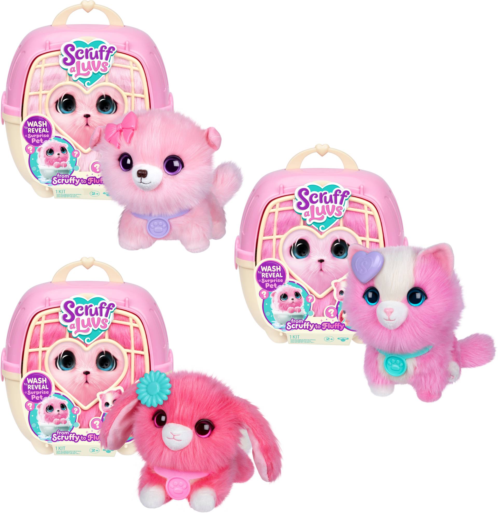 Scruff-A-Luvs Plüschspielzeug, Rosa Gemischt von Scruff-a-Luvs