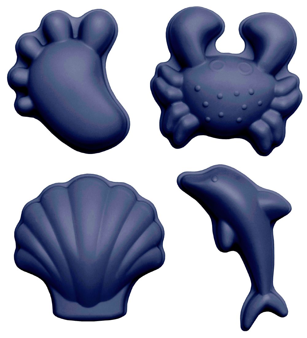 Scrunch Sandformen - 4 st. - Silikon - 6,5-10,5 cm - Blau - Scrunch - One Size - Sandspielzeug Scrunch Sandformen - 4 st. - Silikon - 6,5-10,5 cm - Blau - Scrunch - One Size - Sandspielzeug von Scrunch