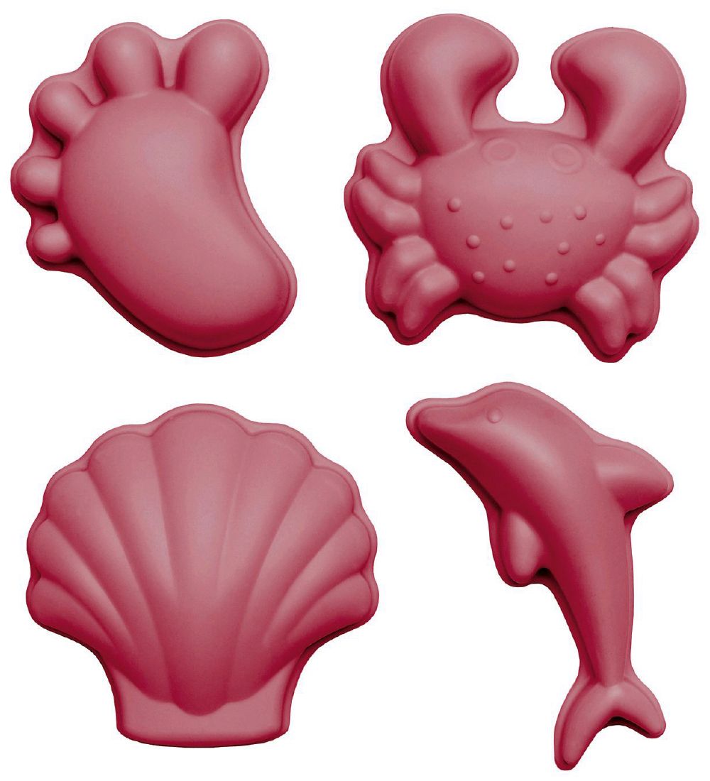 Scrunch Sandformen - 4 st. - Silikon - 6,5-10,5 cm - Cherry Red - Scrunch - One Size - Sandspielzeug Scrunch Sandformen - 4 st. - Silikon - 6,5-10,5 cm - Cherry Red - Scrunch - One Size - Sandspielzeug von Scrunch