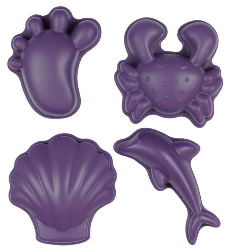 Scrunch Sandformen - 4 st. - Silikon - 6,5-10,5 cm - Dark Purple - Scrunch - One Size - Sandspielzeug Scrunch Sandformen - 4 st. - Silikon - 6,5-10,5 cm - Dark Purple - Scrunch - One Size - Sandspielzeug von Scrunch