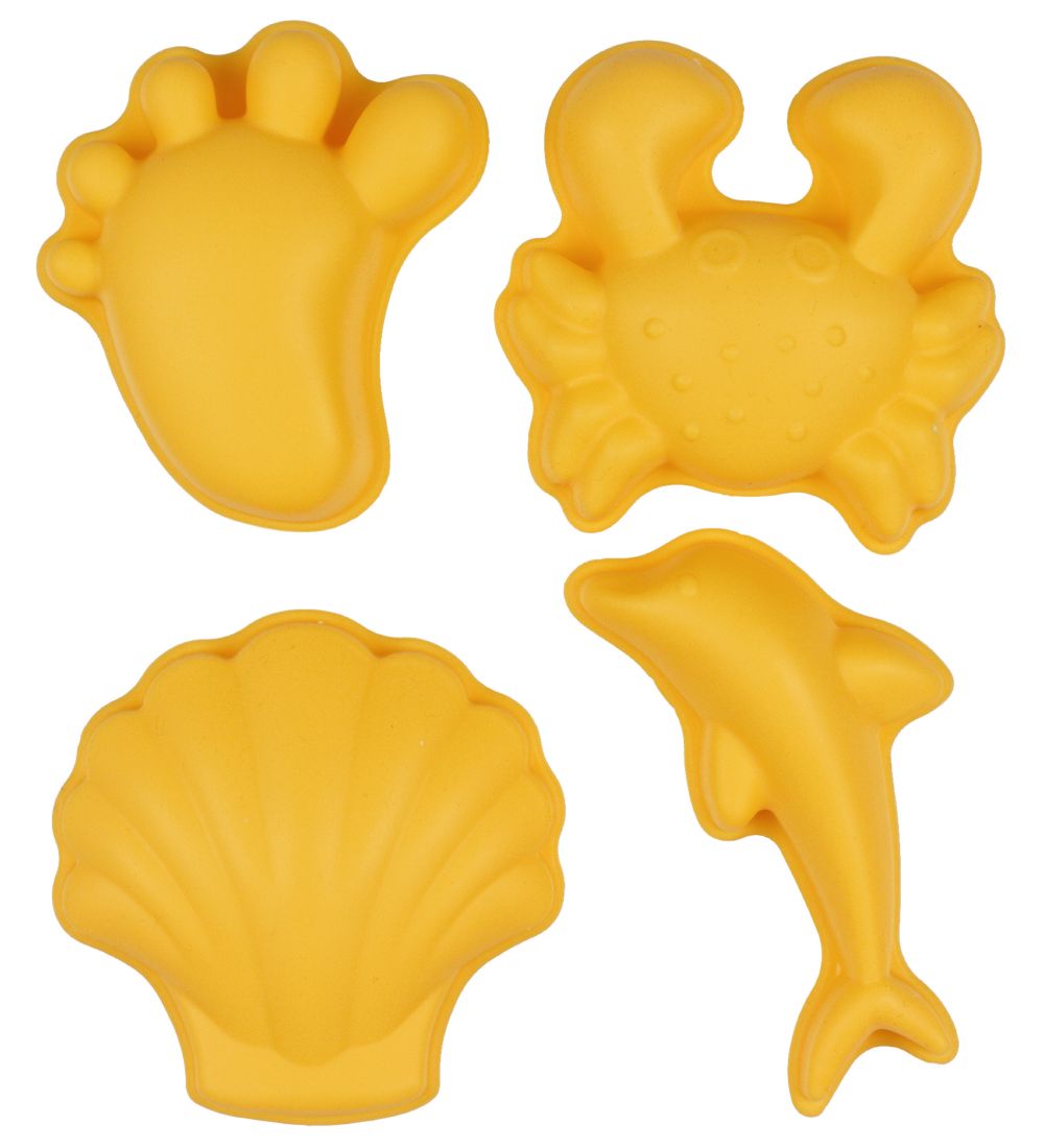 Scrunch Sandformen - 4 st. - Silikon - 6,5-10,5 cm - Pastel Gelb - Scrunch - One Size - Sandspielzeug Scrunch Sandformen - 4 st. - Silikon - 6,5-10,5 cm - Pastel Gelb - Scrunch - One Size - Sandspielzeug von Scrunch