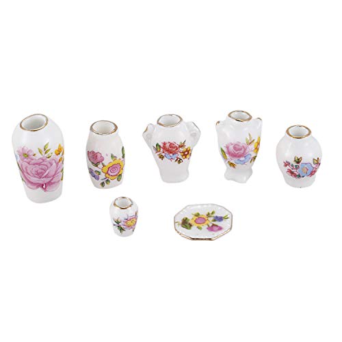 Sctecoau Puppenhaus Miniatur Moderne Keramik Porzellan Rosenvase 7Tlg Sctecoau Puppenhaus Miniatur Moderne Keramik Porzellan Rosenvase 7Tlg von Sctecoau