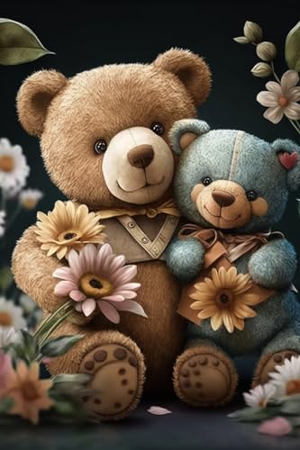 1000 Teile Puzzles für Erwachsene - Blumen-Muppet-Bär-Stressabbau-Puzzle, Familienunterhaltung, Entspannung und Freizeit, Sammlerstück-Dekorationspuzzle 1000 Teile Puzzles für Erwachsene - Blumen-Muppet-Bär-Stressabbau-Puzzle, Familienunterhaltung, Entspannung und Freizeit, Sammlerstück-Dekorationspuzzle von Scvgfdxzs
