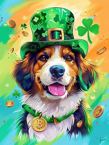 1000 Teile Puzzles für Erwachsene – St. Patrick's Dog Puzzle, Gehirn-Teaser-Aktivität für Kinder, Geschenk für Geburtstag, Weihnachten 1000 Teile Puzzles für Erwachsene – St. Patrick's Dog Puzzle, Gehirn-Teaser-Aktivität für Kinder, Geschenk für Geburtstag, Weihnachten von Scvgfdxzs