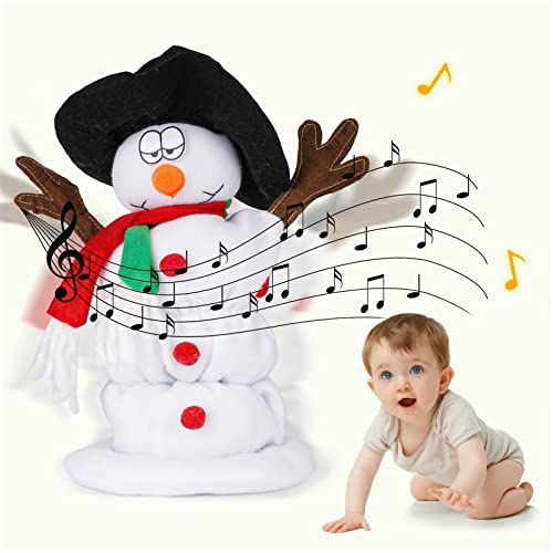 Twerking Weihnachts Schneemann Weihnachtsmann singender Tanzender Schneemann Weihnachtsmann animierte Weihnachtsmänner Plüschtier Weihnachten,6 englische Weihnachtslieder von SdeNow