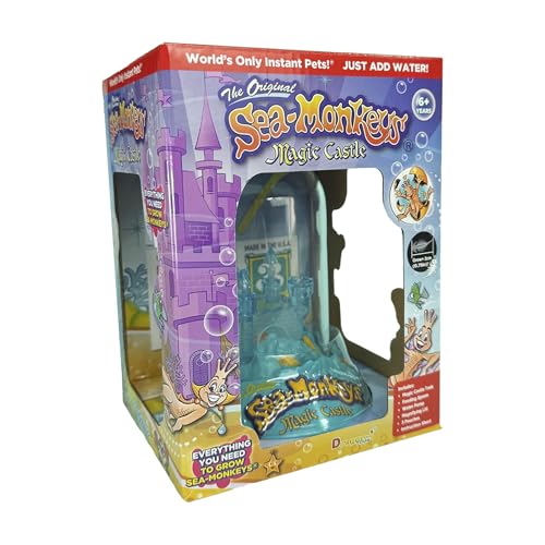 Das Original Sea Monkeys - Magic Castle - Grow Your Own Pets Science Kit - Enthält Eier, Futter und Wasserfilter (Verpackung kann variieren) von Sea Monkeys