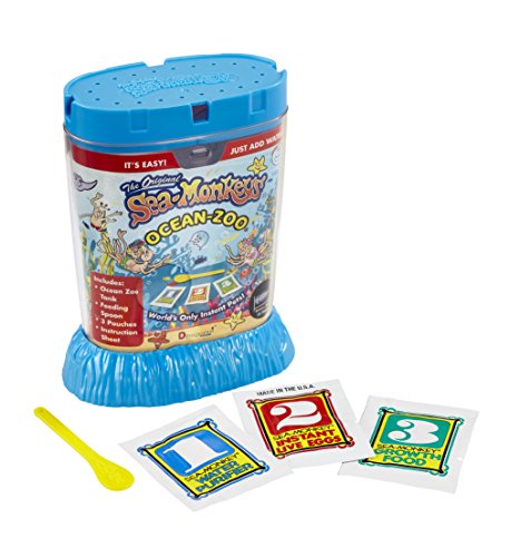 The Original Sea Monkeys – Ocean Zoo – Grow Your Own Pets Science Kit - Enthält Eier, Futter und Wasserreiniger von BANDAI