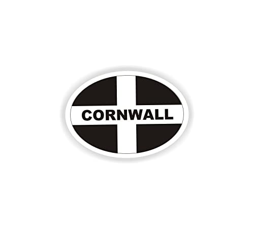 Sea View Stickers Logo Cornwall Ovaler Autoaufkleber von Sea View Stickers