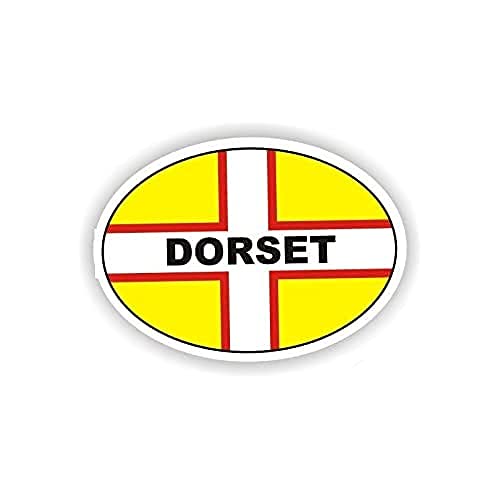 Sea View Stickers Ovaler Autoaufkleber mit Logo Dorset von Sea View Stickers