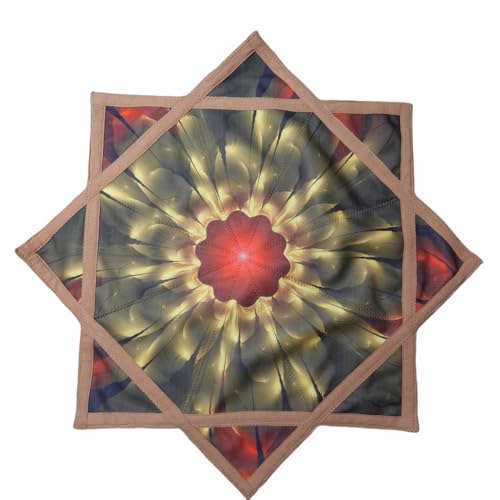 Flowstar Anfänger Flow Star Spinning Tuch Einfach drehen Seitendruck Jonglieren und Geschicklichkeit Spielzeug Fingerspitze Drehen Flow Spielzeug Dapo Star (R04-style2) von Seabaras