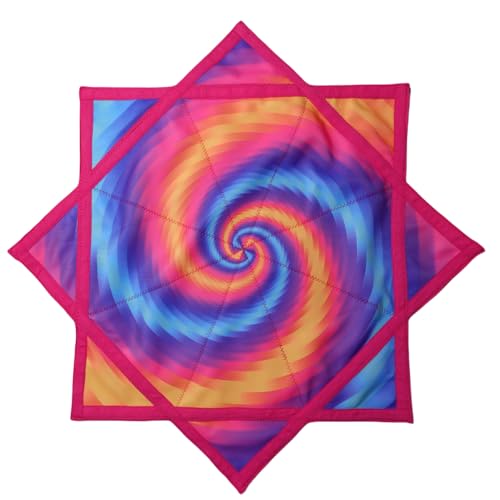 Flowstar Anfänger Flow Star Spinning Tuch Einfach drehen Seitendruck Jonglieren und Geschicklichkeit Spielzeug Fingerspitze Drehen Flow Spielzeug Dapo Star (R04-style3) von Seabaras
