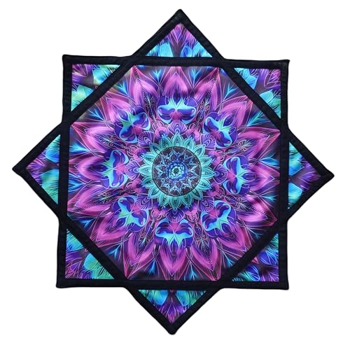 Flowstar Anfänger Flow Star Spinning Tuch Einfach drehen Seitendruck Jonglieren und Geschicklichkeit Spielzeug Fingerspitze Drehen Flow Spielzeug Dapo Star (R05-style2) von Seabaras
