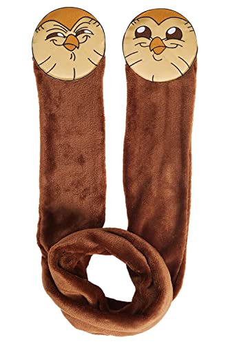 Seaehey Hooty Scarf Hooty Cosplay Kostüm Schal Winter Warm Hut Eule Kostüm Braun Eule Vogel Kostüm TOH Cosplay Luz Noceda Kostüm Amity Halloween Weihnachten von Seaehey