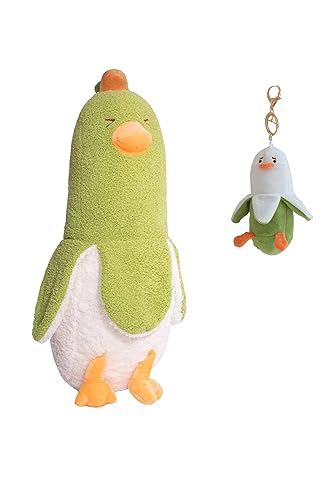 Seaehey Plüsch Banane Ente Plüschtier Kuscheltier Bananenente Kawaii Stofftier Plüschkissen Schlafkissen Weiches Bananen Enten Kissen und Anhänger Set Geschenk Dekoration Seaehey Plüsch Banane Ente Plüschtier Kuscheltier Bananenente Kawaii Stofftier Plüschkissen Schlafkissen Weiches Bananen Enten Kissen und Anhänger Set Geschenk Dekoration von Seaehey