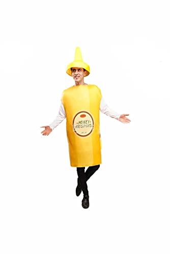 Seaehey Tomato Ketchup Kostüm Mustard Bottle Costume Halloween Cosplay Creations Burrito Costume Unisex Breakfast Ketchup Costume Hot Dog Carnival Halloween von Seaehey