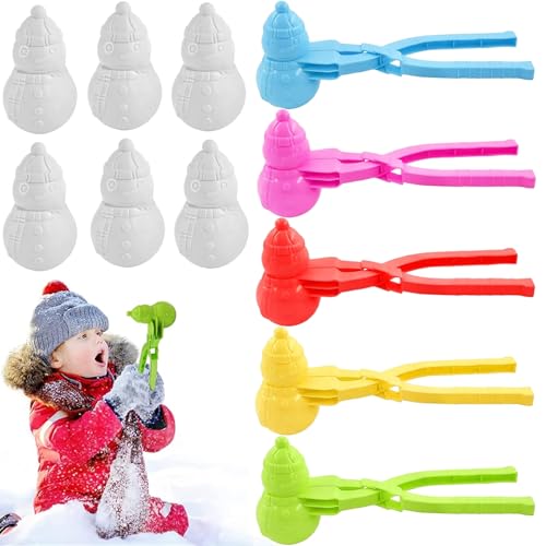 Schneeball Former, 5 Stk Schneeballzange, Sandball Schneeball Clip, Schneeball Maker,Farbe Sandball Maker Sandspielzeug,Schneeformen Viele Formen Winter Outdoor Spielzeug für Schneeballschlacht Spiele Schneeball Former, 5 Stk Schneeballzange, Sandball Schneeball Clip, Schneeball Maker,Farbe Sandball Maker Sandspielzeug,Schneeformen Viele Formen Winter Outdoor Spielzeug für Schneeballschlacht Spiele von Seasboes
