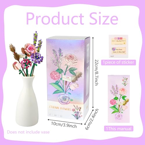 Seasboes DIY Spielzeug Bouquet, Dekorative Faux Kunststoff Blumen Rosenstrauß für Kinder Home Deko, Zimmerdeko (547) von Seasboes