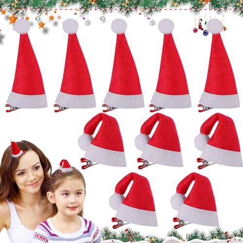 Seasboes 10 Stück Haarspangen Weihnachten, Mini Weihnachtsmütze Haarspangen, Rot Santa Hut Haarklammern, Weihnachten Haarschmuck Kinder, Santa Hut Haarspangen Haarnadeln Kinder und Erwachsene Seasboes 10 Stück Haarspangen Weihnachten, Mini Weihnachtsmütze Haarspangen, Rot Santa Hut Haarklammern, Weihnachten Haarschmuck Kinder, Santa Hut Haarspangen Haarnadeln Kinder und Erwachsene von Seasboes